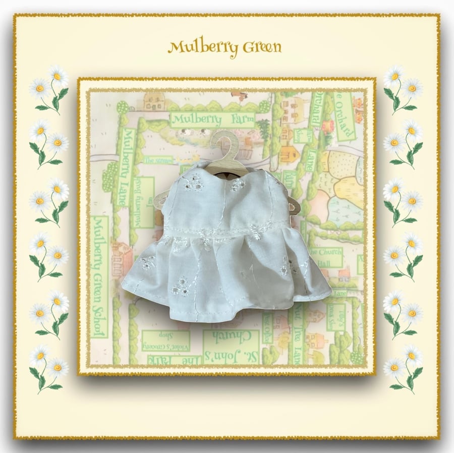 Cream Broderie Anglais Dress for Baby Daisy 