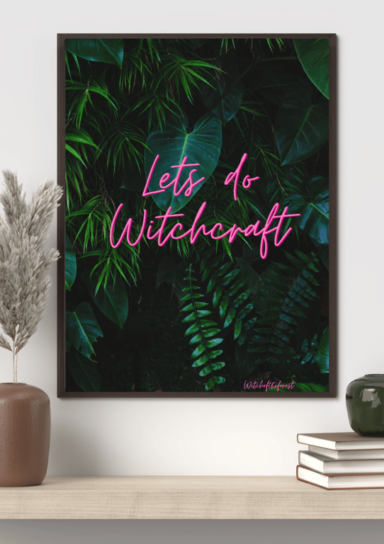 Let's do Witchcraft Jungle Theme Quote Wall Art