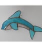 Dolphin Suncatcher Stained Glass Handmade  - Image 4