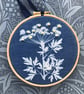 Art - In an Embroidery Hoop, Botanical Gift, lovely present. - Image 1