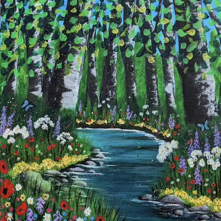 Stream of Tranquillity Mounted Print 25cm