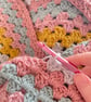 Multicoloured Crochet Infinity Scarf - Handmade - Pink - Mustard - Gifts for Her - Image 4