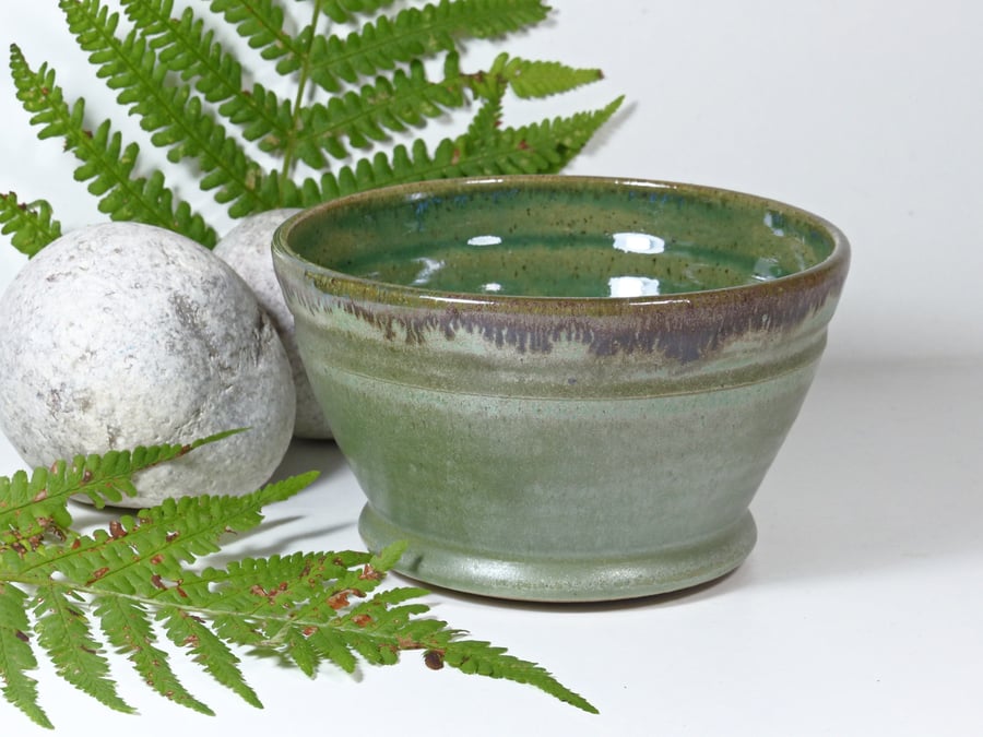 Fresh Fields Landscape Breakfast -Soup Tapas Bowls Ceramic Stoneware Pottery