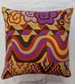 Handmade scatter cushion cover Natalie Gibson Conran vintage 1960s fabric