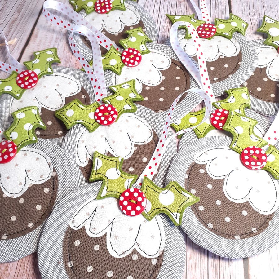 Handmade Christmas Pudding Hangie Decoration