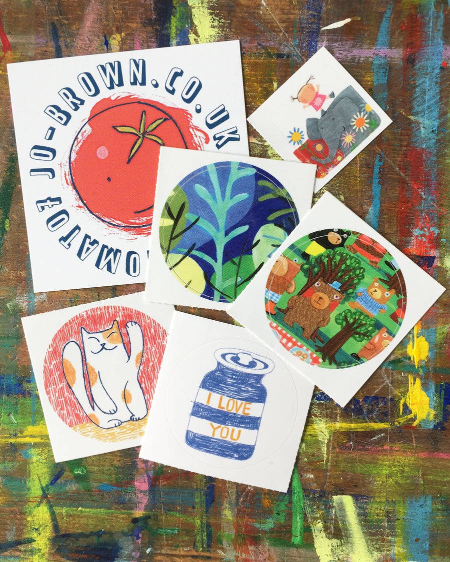 Sticker bag by Jo Brown