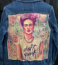 Frida Kahlo denim jacket  - Reworked - Size 12 - Image 2