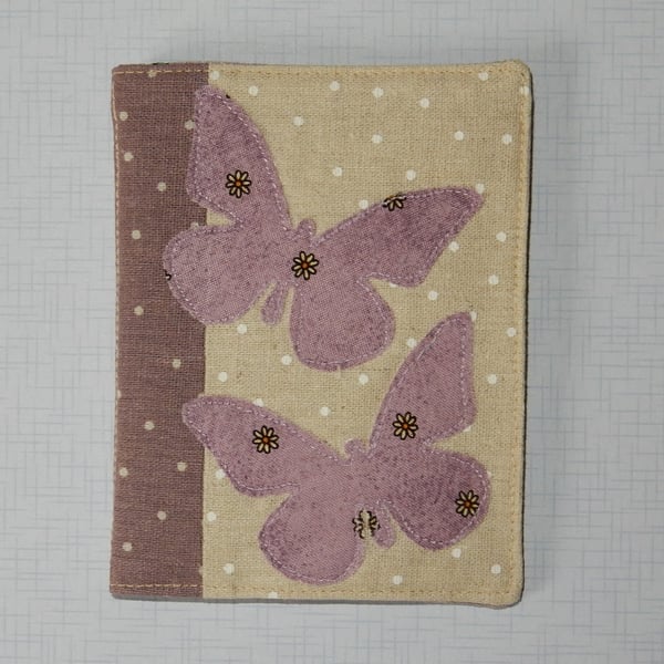 Needle case - lilac butterflies