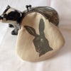 Hand printed Hare Coin Purse