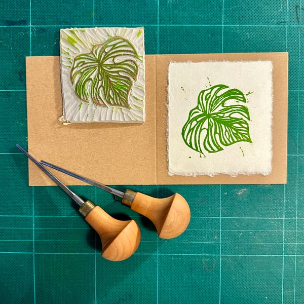 Mini Monstera Greetings Card