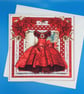 Christmas Card For Her, Decoupage, Wife, Daughter, Granddaughter, Mother