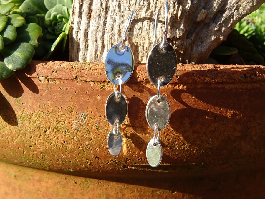 Silver Drop Earrings