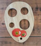 Wooden Spaghetti Measurer Decorated With Tomatoes