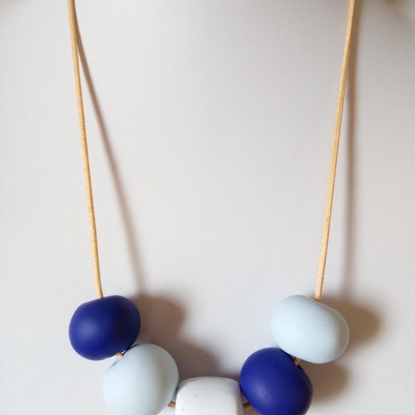 POLYMER CLAY NECKLACE - HOLIDAY JEWELLERY - FREE UK SHIPPING 