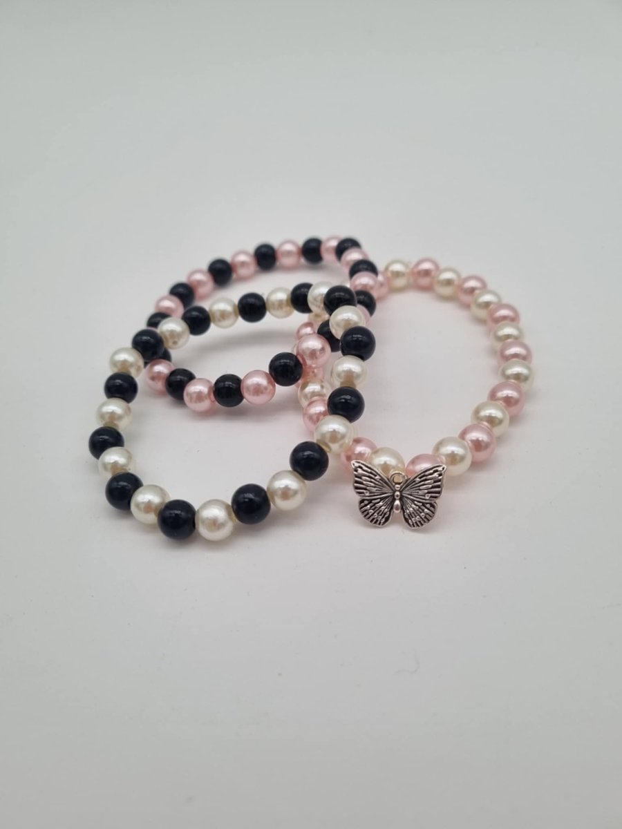Faux Glass Bead Bracelets