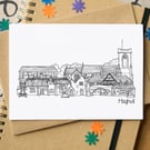 Maghull Skyline Greetings Card
