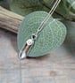 Love Spoon Necklace, Sterling Silver and Copper Pendant