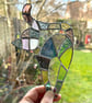 Stained Glass Patchwork Cat Suncatcher - Handmade Decoration - Pastel - Image 4