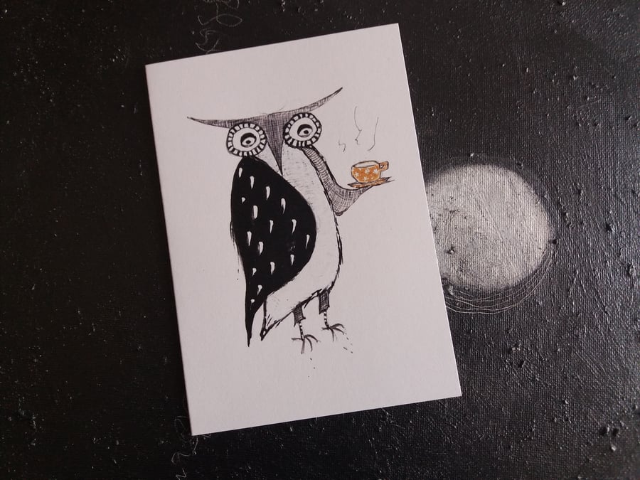 owl - notecard
