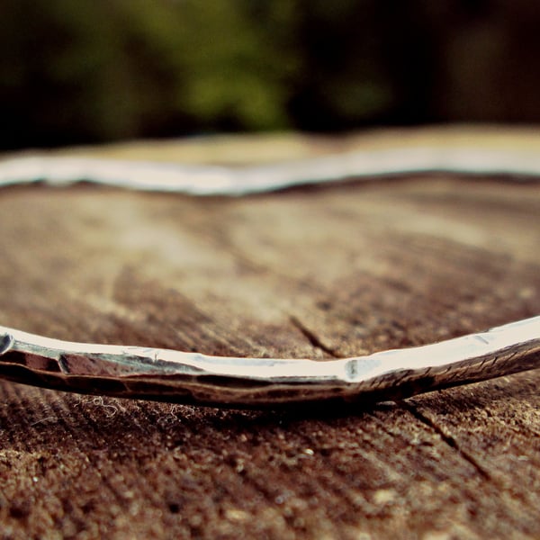 Silver 'Vine' bangle - silver jewellery, silver bracelet, personalised, unique
