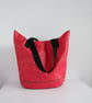 Large Red Sailcloth Beach Bag – Oversized Family Tote with Original Black M - Image 7