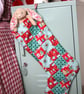 Patchwork stocking made from Liberty Christmas fabrics - Image 2