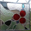 Beautiful Stained Glass Suncatcher with Lava Flow in Mind