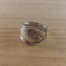 Upcycled Silver Plated Daisy Spoon Handle Ring (SPR102511)