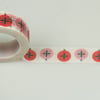 Christmas Baubles 15mm Washi Tape, 10m,  Decorative Tape, Cards,