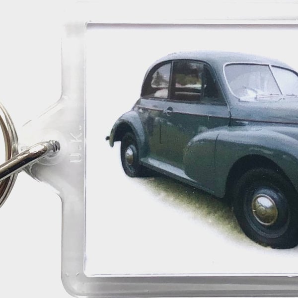Morris Minor Mk1 1952 - Keyring with 50x35mm Insert - Car Fan