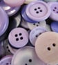 50g Mixed Purple Craft Buttons - Image 2