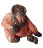 Orangutan Ceramic Sculpture - Handmade - Image 1