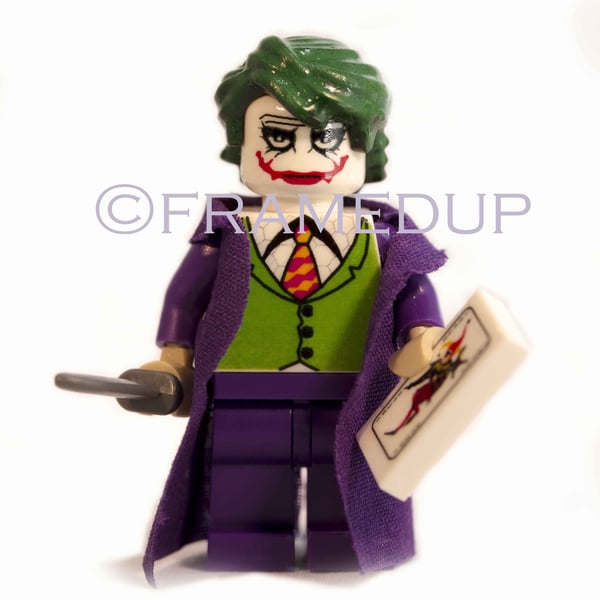 DARK KNIGHT JOKER LEGO - 8 x 6 PORTRAIT PRINT