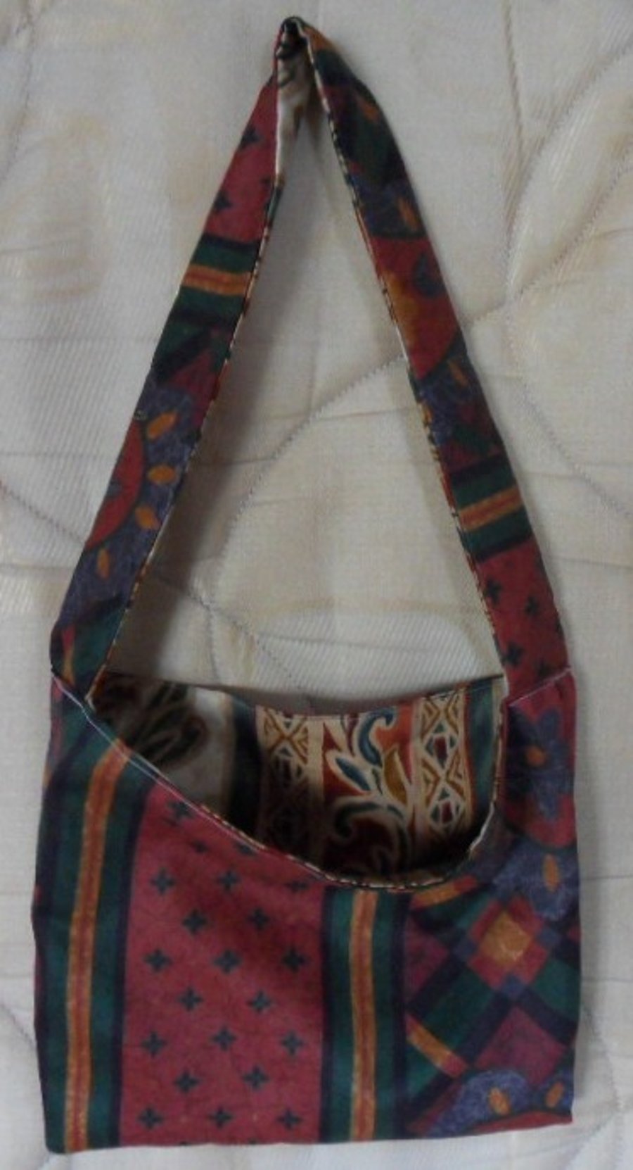 Handmade tote bag, Reversable