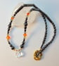 Faceted Quartz Pear, Hematite And Swarovski Crystal Necklace - Handmade In Devon - Image 3