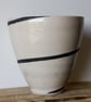 Ceramic Green and White Spiral Design Vase  - Image 4