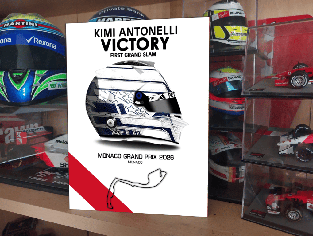 Kimi Antonelli 2026 Victory Win Monaco F1 Metal Sign F1 Gift