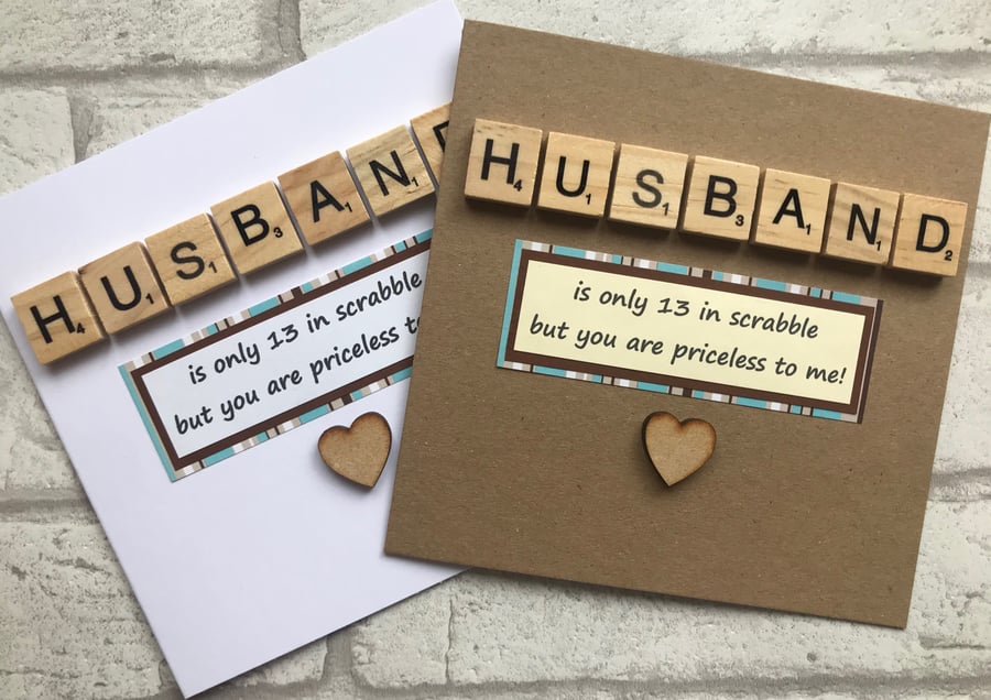 Personalised Handmade Husband birthday, Happy Anniversary or Father’s Day card