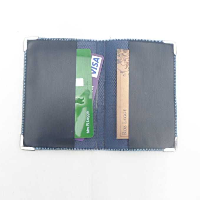 Pocket diary and card wallet combination, blue ... - Folksy