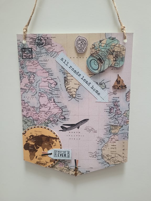 All Roads Lead Home - decorative wall hanging sign