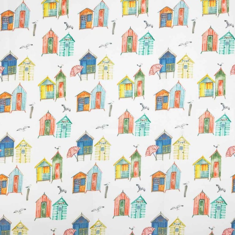 Beach Huts Water Resistant Tablecloth  215 x 145 cm