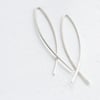 Handmade 925 Sterling Silver Large Arc Threader Earrings 