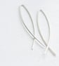Handmade 925 Sterling Silver Large Arc Threader Earrings 