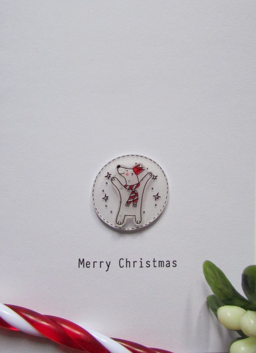 Christmas card - Merry bear