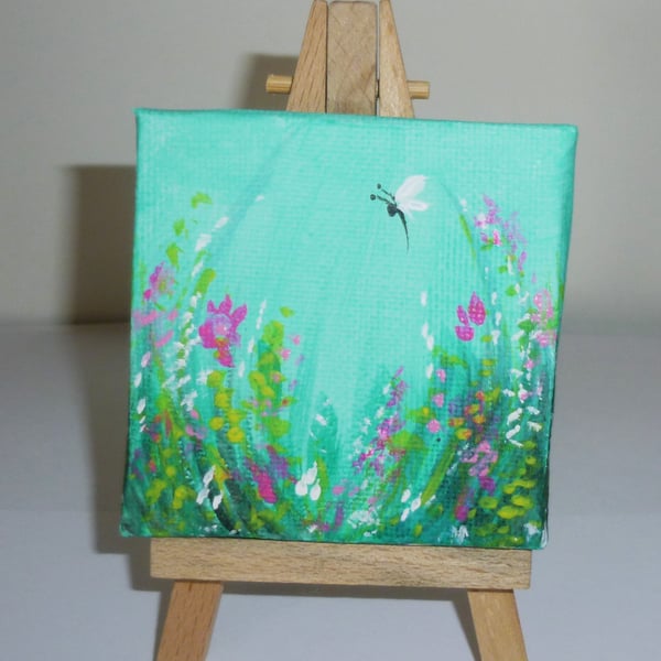 miniature box canvas original art ( ref FA 296 A2 )