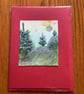 Hand painted Christmas Yule Card 'Hills at Yule' - Image 5