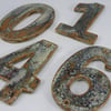 House Numbers door number Stoneware House Tiles Ceramic house Address Number 