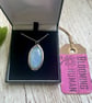 Handmade Sterling Silver 925 Angelite Pendant Necklace & Chain - Image 3