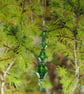 Upcycled Green Crystal Ornament - Image 1