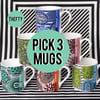 Retroviral Science Mug trio (your choice of designs!)